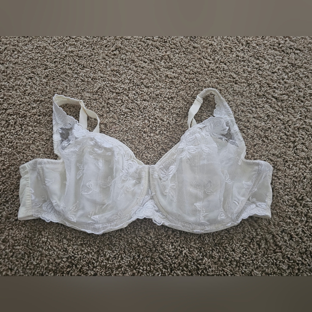 🚨 Delicate Cream Lace Bra